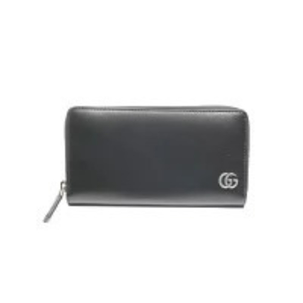 Gucci GG Marmont Leather Long Wallet Black